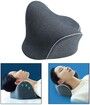 Neck and Shoulder Relaxer Massager Stretcher Massage Pillow Memory Foam Traction Pillow for Pain Relief Device