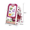 2 In 1 Drawing Board Whiteboard Art Easel Childrens Book Case Shelf w/ Storage Writing Painting Pad Educational Toy for Kids