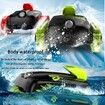 Amphibious Remote Control Car Tracked Off-Road Climbing Vehicle Electric RC Deformation Car Toy, Green