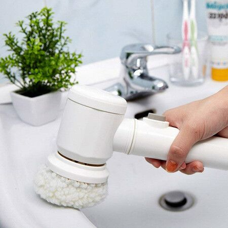 Cordless Cleaning Brush Power Scrubber Brush For Bathroom Tub Kitchen Household Cleaning Tools