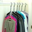 10Pcs Thicken Space Saving Hangers for Clothes,Magic Hangers  (Black)