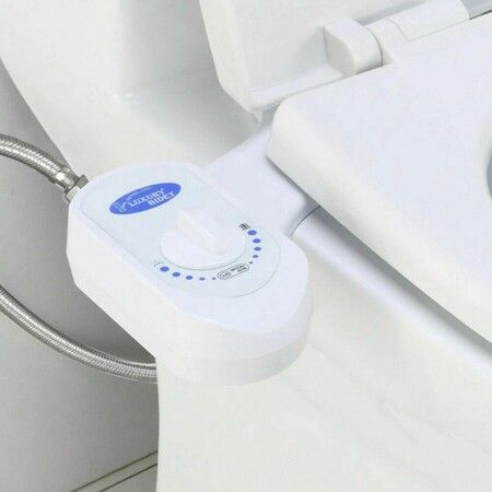 Luxury Toilet Bidet Easy Seat Attachment, Adjustable Bidet Spray, and Pressure Controls