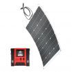 12V 160W Flexible Solar Panel + 4 USB Charge Power Caravan Camping Battery