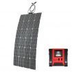 12V 250W Flexible Solar Panel + 4 USB Charge Power Caravan Camping Battery