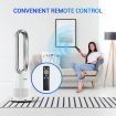 3 in 1 Electric Bladeless Fan Cool Air Hot Heater HEPA Filter Purifier Timer Remote Control Oscillation