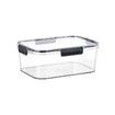 3 Pieces Food Storage Containers,Freezer Containers for Food BPA-Free Meat Fruit Vegetables Plastic Containers for Food Storage Airtight Leak-Proof Food Containers Kitchen Pantry (Black)