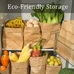 100 Pack Brown Paper Lunch Bags Kraft Paper Bags Lunch Snacks