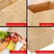 100 Pack Brown Paper Lunch Bags Kraft Paper Bags Lunch Snacks