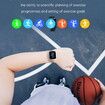 2022 NEW Watch Smart Heart Rate Sleep Monitor bluetooth call temperature detection Col.Blue Silicone Wristband