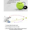 Solo Tennis Trainer Rebound Ball Exercise Tennis Training Machine Sparring Device Tool Accessories Tennis Practice Trainer