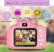 Kids HD Digital Video Selfie Camera, Best Birthday Gift for 3-9 Year Old Girls