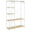 Freestanding Clothes Garment Rack Closet Organizer Shoe Storage Shelf Hanging Display Stand White