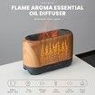 Essential Oil Diffuser with Flame Light, Upgraded Super Quiet Diffusers for Aromatherapy Essential Oils Mist Humidifiers with