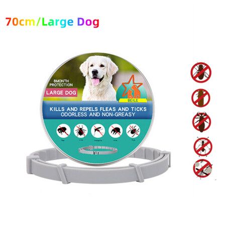 70cm Anti-Parasitic Collar Anti Flea And Tick for Big Dogs (4Pack)