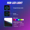 Gaming Desk Computer Office Racer Table 140CM RGB LED Carbon Fiber Wireless USB Charger