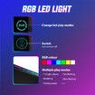 L Shaped Gaming Desk Computer Office Racer Table Desktop RGB LED Carbon Fiber 140CM