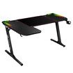 L Shaped Gaming Desk Computer Office Racer Table Desktop RGB LED Carbon Fiber 140CM