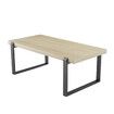 Rustic Coffee Table Industrial Vintage for Cocktail Living Room Wood and Metal 120cm