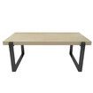 Rustic Coffee Table Industrial Vintage for Cocktail Living Room Wood and Metal 120cm