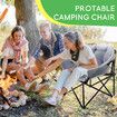 Camping Chair Folding Hiking Fishing Beach Picnic Seating Outdoor Portable Gray