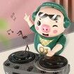 Musical Electric Pig Toy with Lights Dancing DJing Early Education for Kids