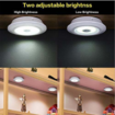 5pcs Smart Wireless Remote Control Dimmable Night Light Decorative Kitchen Closet Staircase Aisle Bathroom Lighting Mini LED Lights