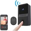 Ring Doorbell Wireless Night Vision Hd Video 100 Wide Angle Lens Home Security Smart Video Doorbell (Black)