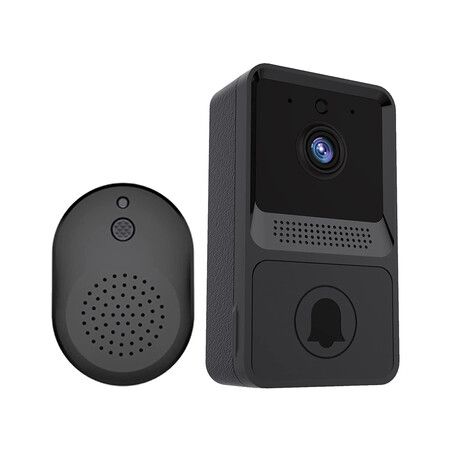 Ring Doorbell Wireless Night Vision Hd Video 100 Wide Angle Lens Home Security Smart Video Doorbell (Black)