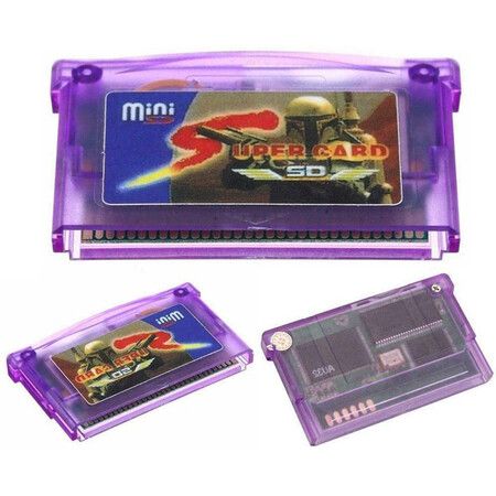 Mini Purple Recording Disc Card for GBA/GBASP/GBM/IDS/NDS/NDSL Game Cards