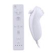 Wii Remote Controller, Replaceable Remote Game Controller with Nunchuck Joystick, Silicone Case and Wrist Strap for Nintendo Wii and Wii U (White)