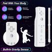 Wii Remote Controller, Replaceable Remote Game Controller with Nunchuck Joystick, Silicone Case and Wrist Strap for Nintendo Wii and Wii U (White)