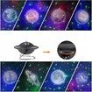 Star Universe Night Light, Projector 10 Planet LED Ocean Wave Galaxy Starry Lamp for Kid Bedroom Ceiling Decor, White