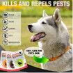 60cm Dog Flea and Tick Collar 4 Months Protection for Dog Cat, Anti Lice Pest Mosquitoes  Color Random send