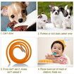 60cm Dog Flea and Tick Collar 4 Months Protection for Dog Cat, Anti Lice Pest Mosquitoes  Color Random send