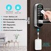 Keyless Smart Fingerprint Biometric Door Lock with Keypad, Passcode Digital Lock with Handle