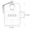 Finger Counter with Digits, Manual, Stainless, for Golf