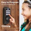 Keypad Deadbolt Lock, Keyless Entry Door Lock with 50 Codes,Electronic Deadbolt with Auto-Lock and Alarm, Top Security for Home and Office