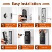 Keypad Deadbolt Lock, Keyless Entry Door Lock with 50 Codes,Electronic Deadbolt with Auto-Lock and Alarm, Top Security for Home and Office