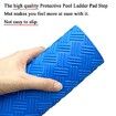 90X23CM Swimming Pool Ladder Mat - Protective Pool Ladder Pad Step Mat with Non-Slip Texture