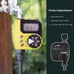 Electronic Water Timer Garden Irrigation System Controller, Rain Delay, Automatic Watering Timer Intelligent Irrigation Controller Col Yellow