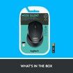 M330 Silent Plus Wireless Mouse, 2.4 GHz with USB Nano Receiver - Black