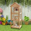 Petscene Pet Bird Cage Large Aviary Cockatiel House Budgie Parrot Pigeon Outdoor Indoor with Wheels