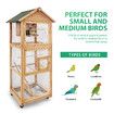 Petscene Pet Bird Cage Large Aviary Cockatiel House Budgie Parrot Pigeon Outdoor Indoor with Wheels