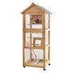 Petscene Pet Bird Cage Large Aviary Cockatiel House Budgie Parrot Pigeon Outdoor Indoor with Wheels