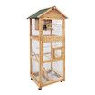 Petscene Pet Bird Cage Large Aviary Cockatiel House Budgie Parrot Pigeon Outdoor Indoor with Wheels