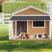 Petscene XXL Wooden Dog Kennel Puppy House Pet Home Shelter Indoor Outdoor