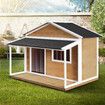 Petscene XXL Wooden Dog Kennel Puppy House Pet Home Shelter Indoor Outdoor