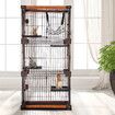 Petscene Large 5-Tier Cat Cage House Wire Pet Crate Rabbit Hutch Kennel Playpen with Hammock