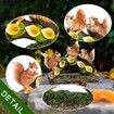 Solar LED Resin Sculpture Of Three Squirrels Outdoor Garden Decoration