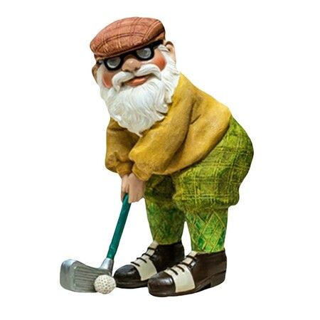 Outdoor Gnome Ornaments Golf Dwarf Resin Garden Decorations Crafts